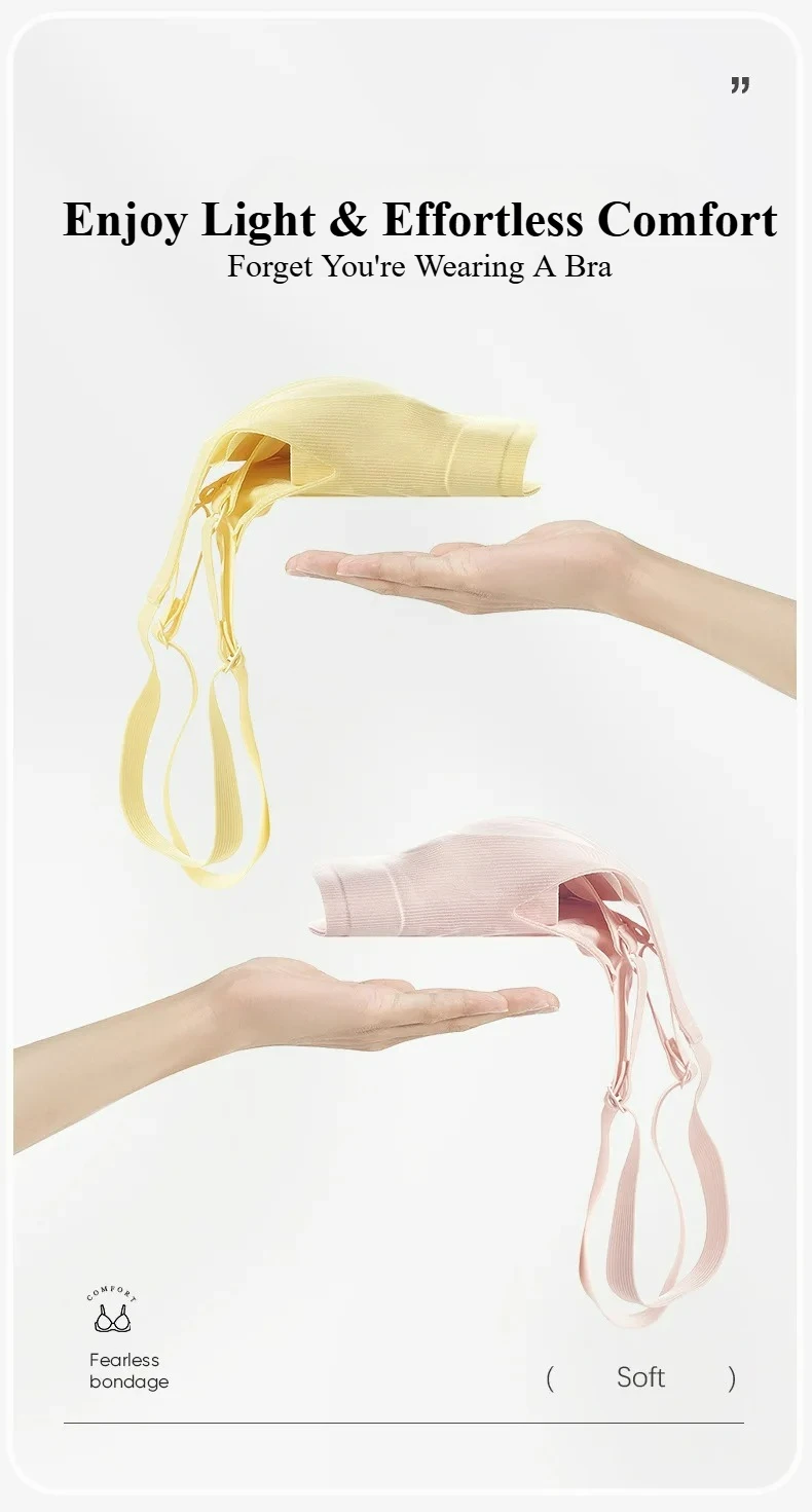 Jelly bra Soft support thin model No underwire No trace breathable