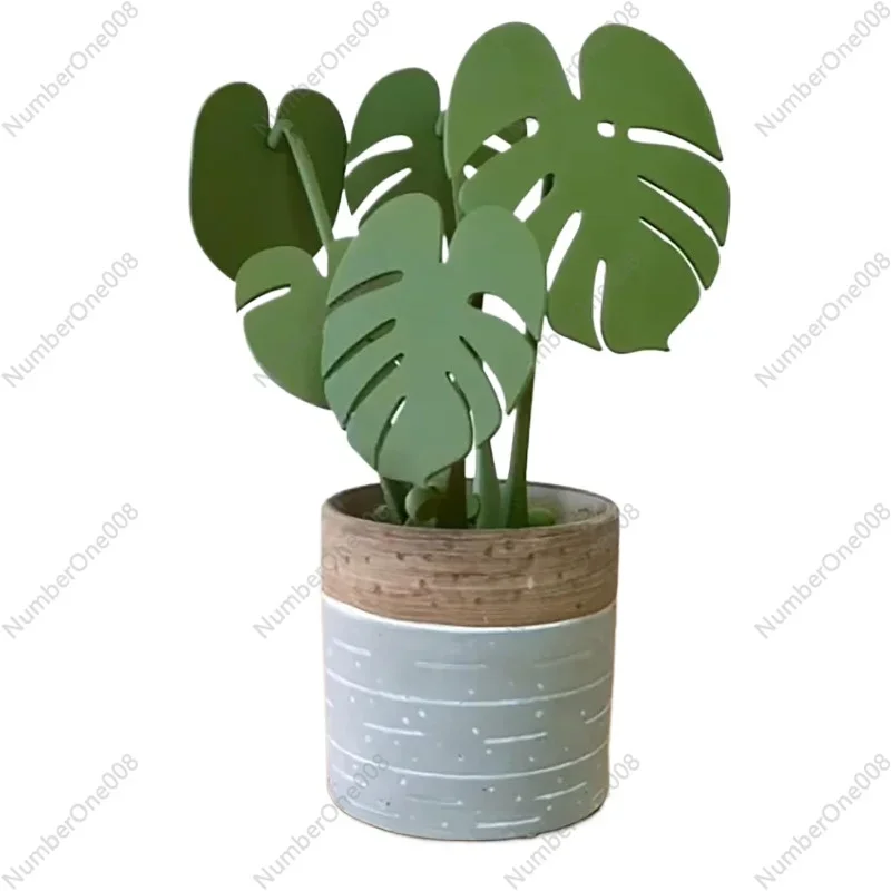 

Monstera Coaster Plants Turtle Bamboo Coaster Plant Coaster with Magnet Home Gift