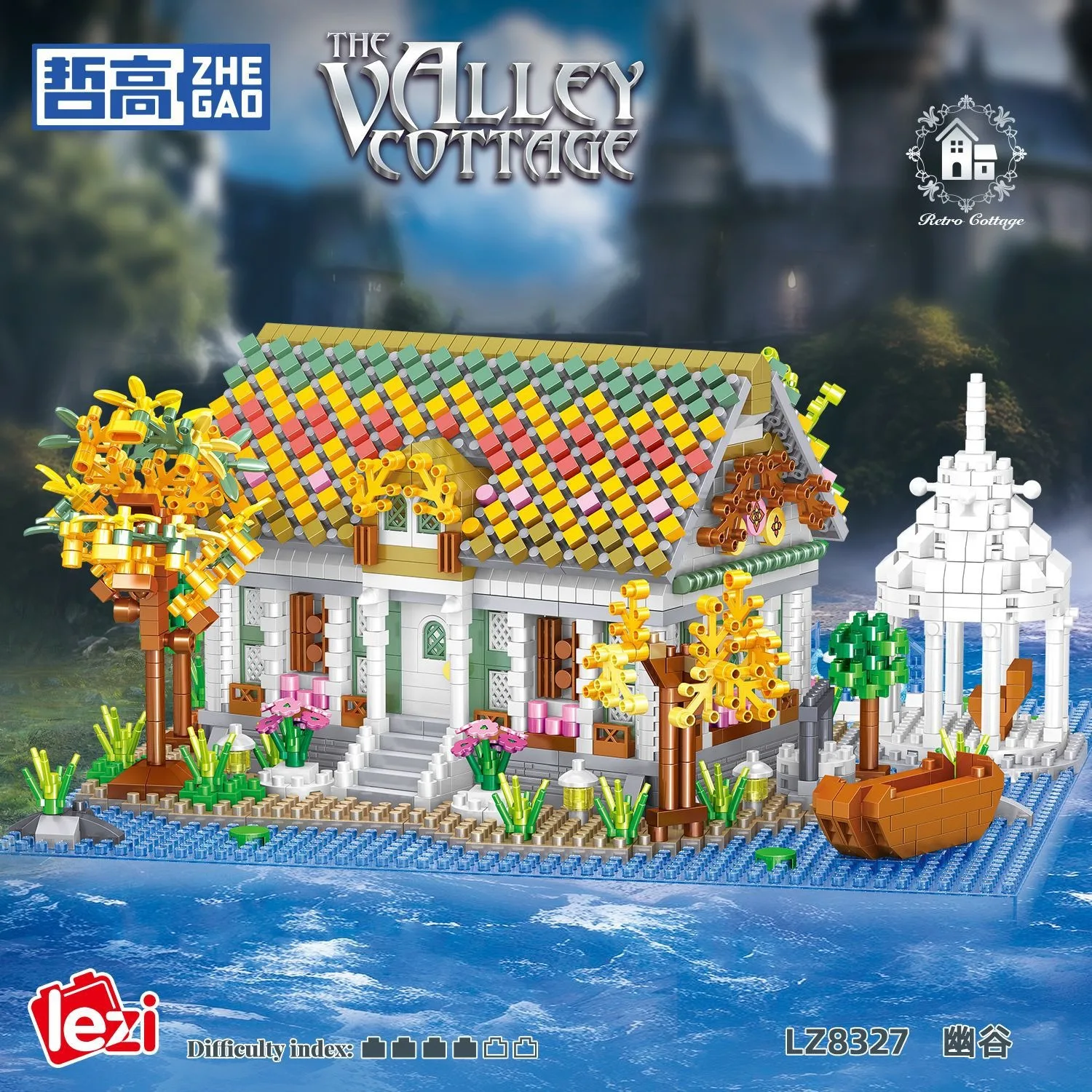 ภาพยนตร์ Modular อาคาร MOC Lord แหวน Valley Cottage Rivendell รุ่น 2710PCS มินิอิฐบล็อกอาคารอิฐปริศนาของเล่น