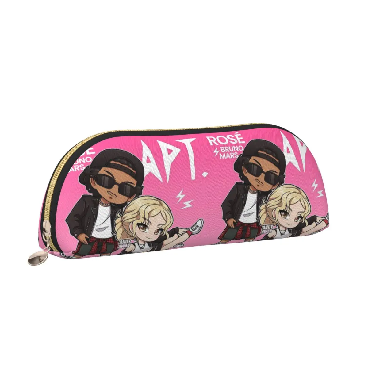 APT ROSE Bruno Mars مقلمة قلم رصاص الحقيبة تخزين لوازم مكتبية سعة كبيرة صندوق القلم حقيبة أقلام رصاص لهدايا الأطفال