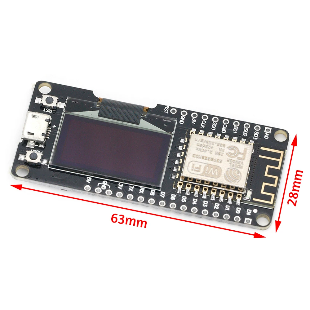 Nodemcu WiFi e ESP8266 Nodemcu 0.96 pollici OLED