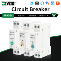Tuya Smart WIFI Circuit Breaker Switch Energy Meter Voice Remote Control Timer Relay Voltage Current Protection 1-63A Adjustable