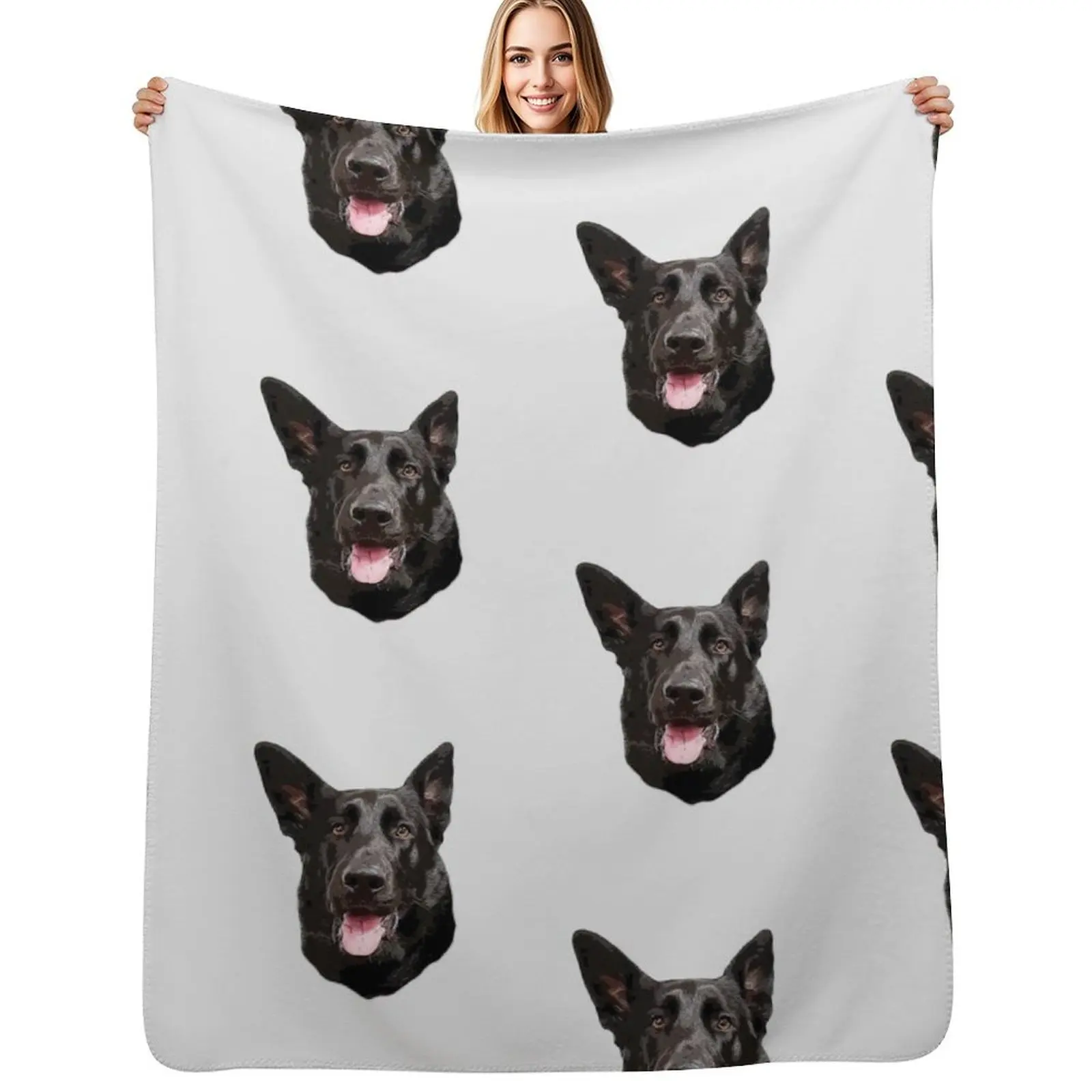 Black German Shepherd Dog - Stunning! Throw Blanket For Baby Thermals For Travel Hairys Beautifuls Luxury St Shaggy Blankets