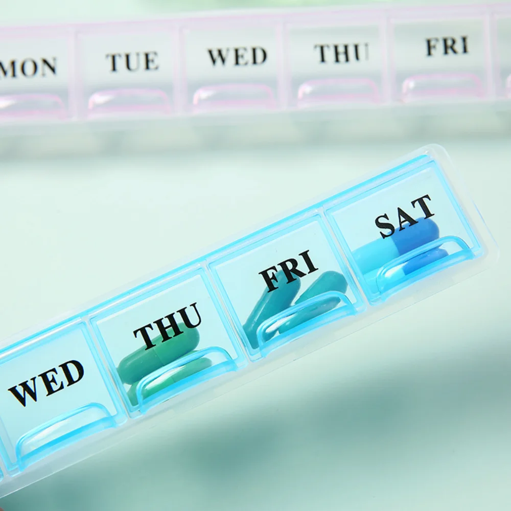 Hot Weekly Premuim Portable 7/14/21/28 Grids 1/2/3/4 Times A Day Pill Box Storage Cases Organizer for Vitamins Medicine FishOils