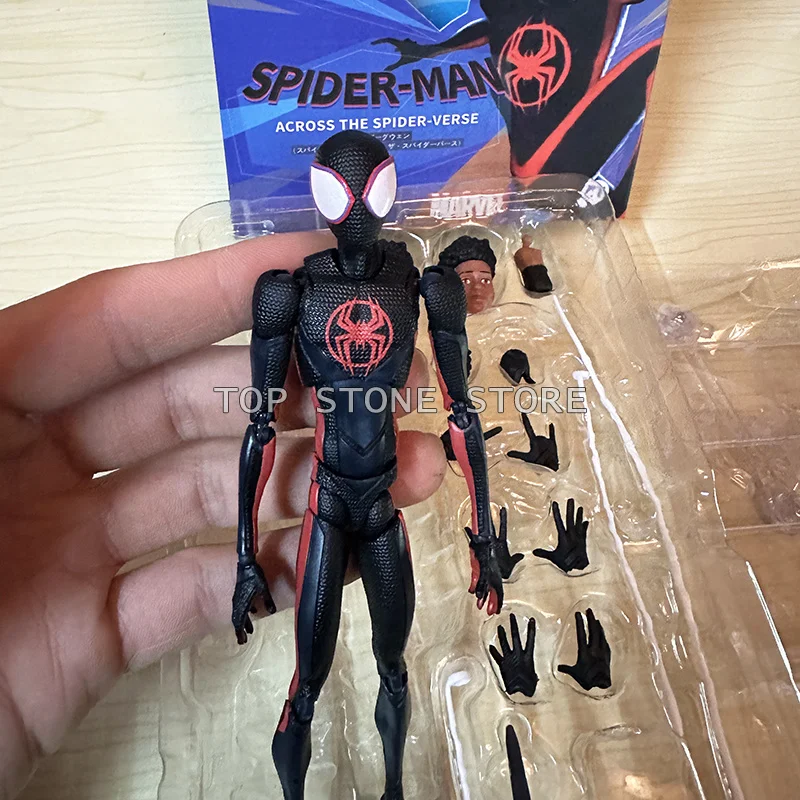 Фигурка SHF Майлз Моралес Гвен Стейси, аниме-фигурки Человека-паука и Человека-паучихи, 15 см, ПВХ, модель SHF Майлз, игрушки, подарки.