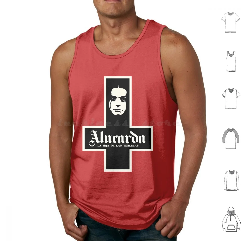 Camisetas sin mangas con estampado de Alucarda, de algodón, Alucarda Juanlopezmoctezuma, películas de terror, películas de terror vintage