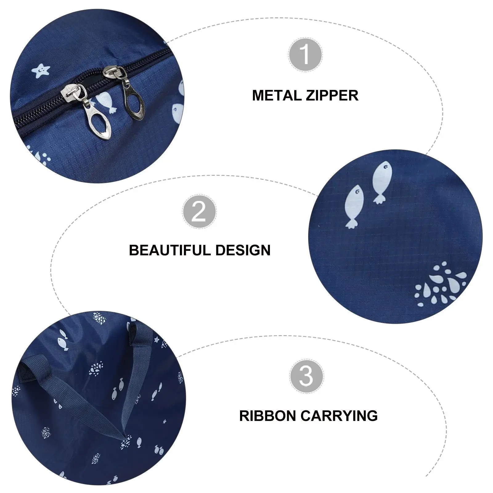 

1Pcs Large Capacity Quilt Storage Organizer Moisture Resistant Oxford Fabric Bag with Smooth Zipper for Comforters Linens Moving