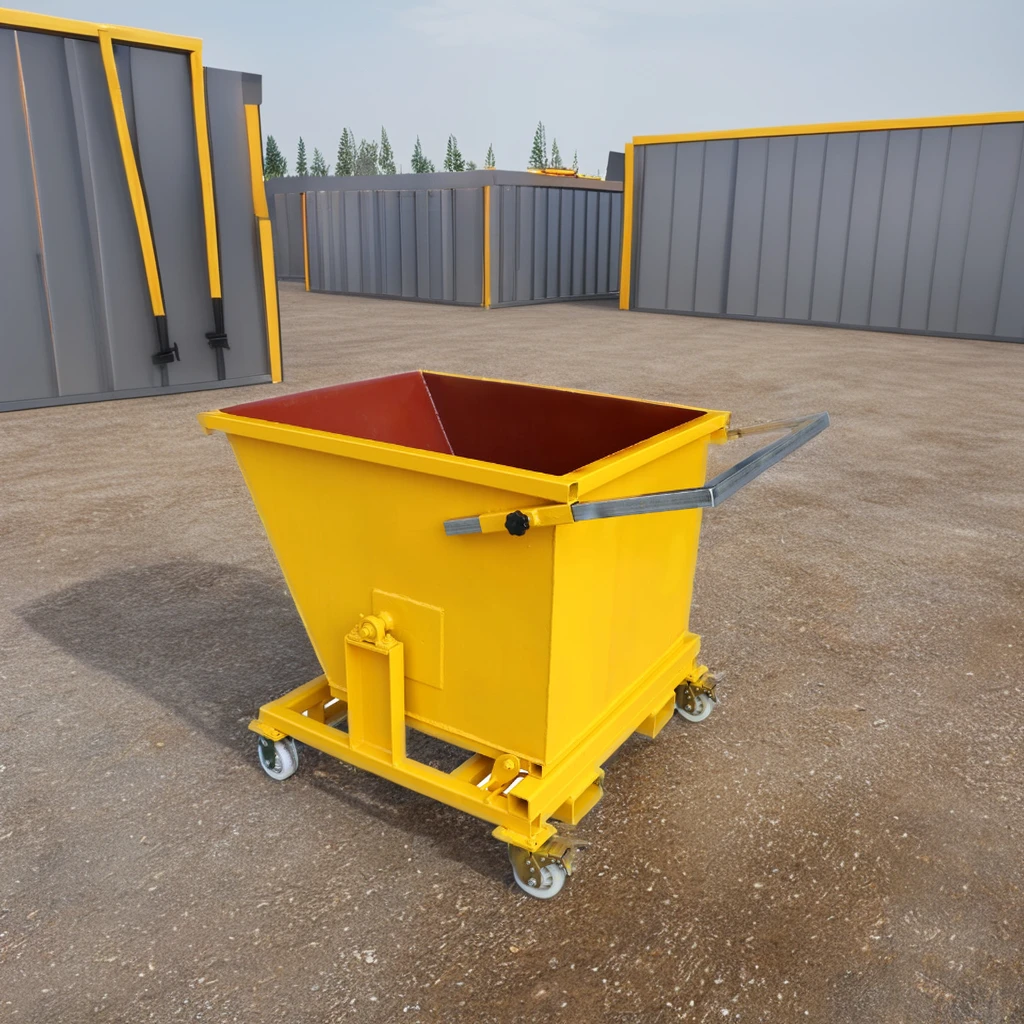 Hot Selling a Grade Customized Steel Workshop Container Red Collapsible Stone Waste Dumpster for Storage Use