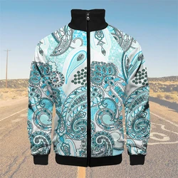 Vintage 3d Baseball Jack Heren Bomberjack Harajuku Hiphop Hoodie Casual Opstaande Kraag Sweatshirt Casual Sportkleding