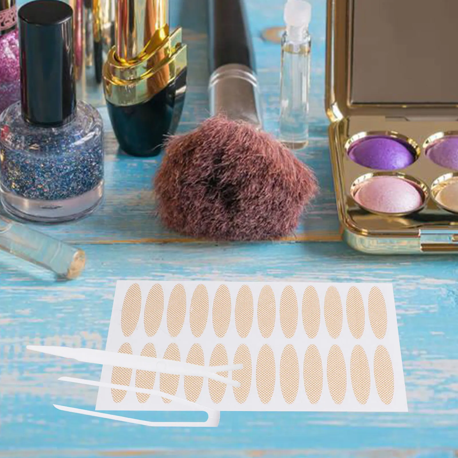 1Set Lace Double Eyelid Tape Decorative Eyelid Sticker Make Eyes Look Rounder and Larger Woman Eye Eye Makeup Tool