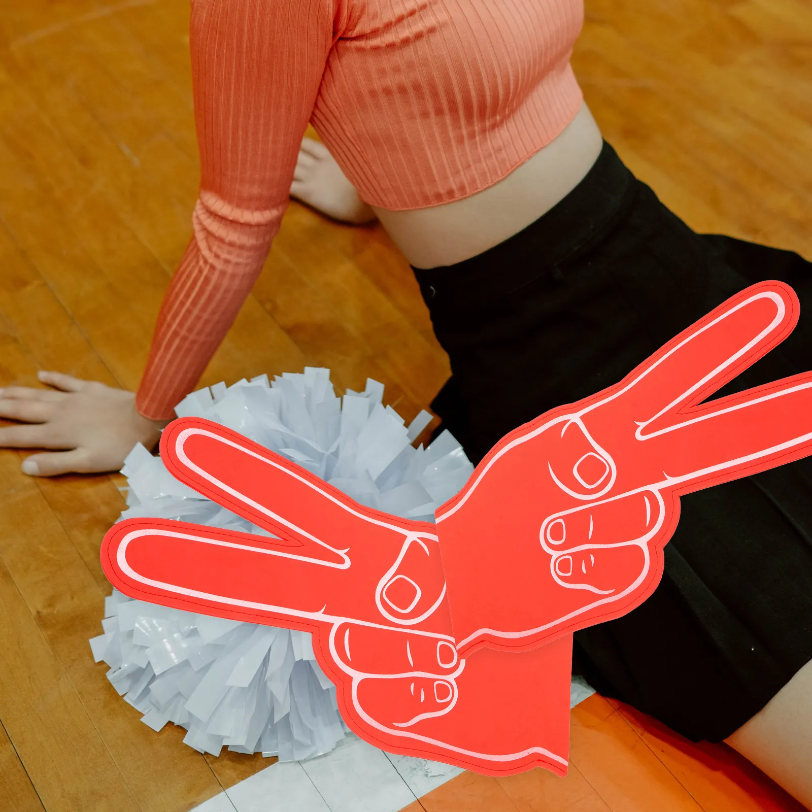 6 Pcs Cheerleading Party Favors Bulk Cheering Mini Hands Sports Fan Fingers
