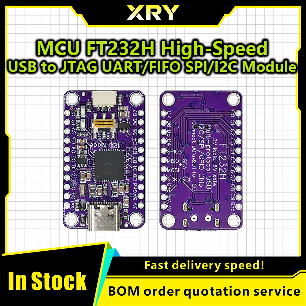 XRY MCU FT232H USB multifuncional de alta velocidade para módulo JTAG UART/FIFO SPI/I2C