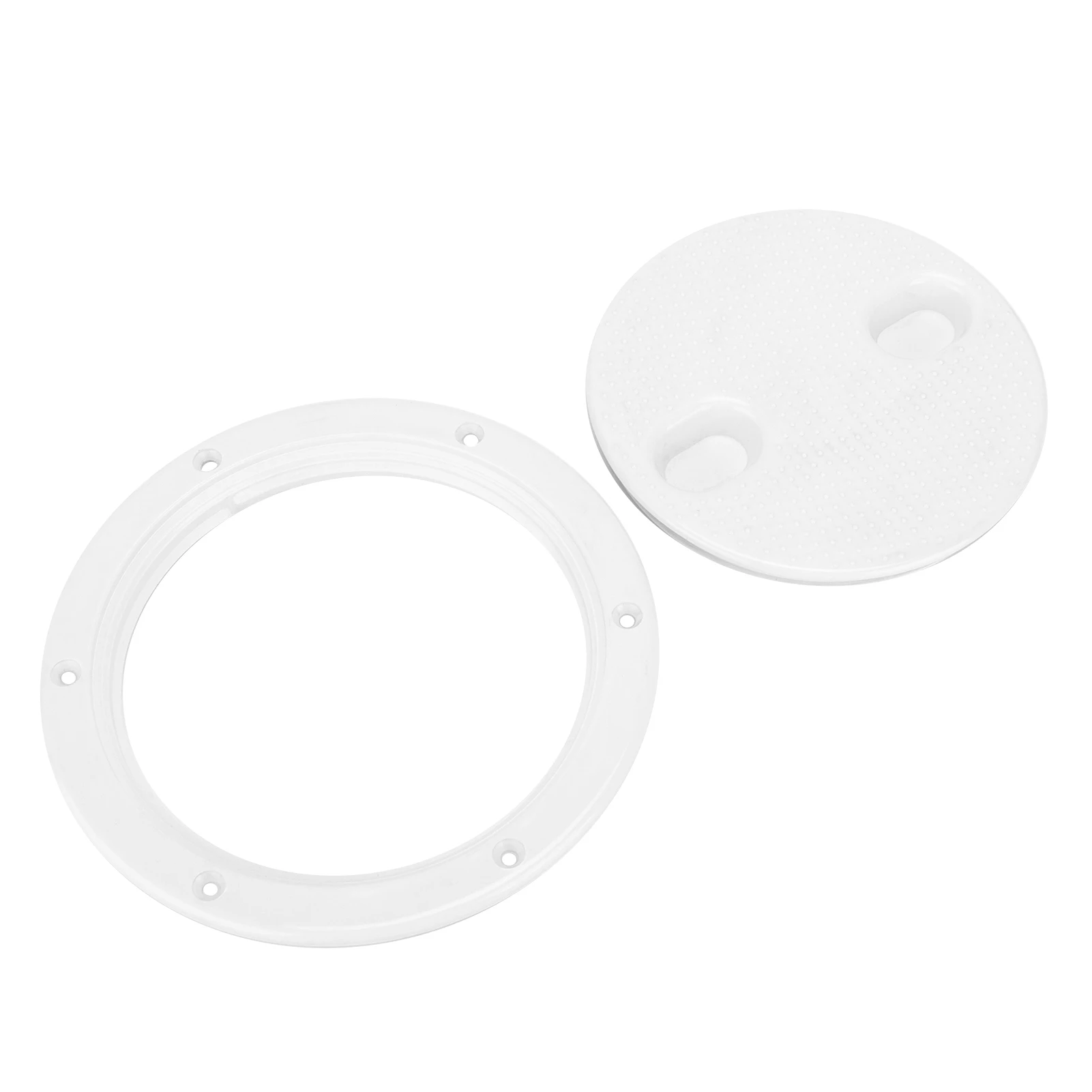 6in Deck Plate OEM Replacement Inspection Hatch Cover Round White NonSlip AntiAging AntiCorrosion UV Resistant Part