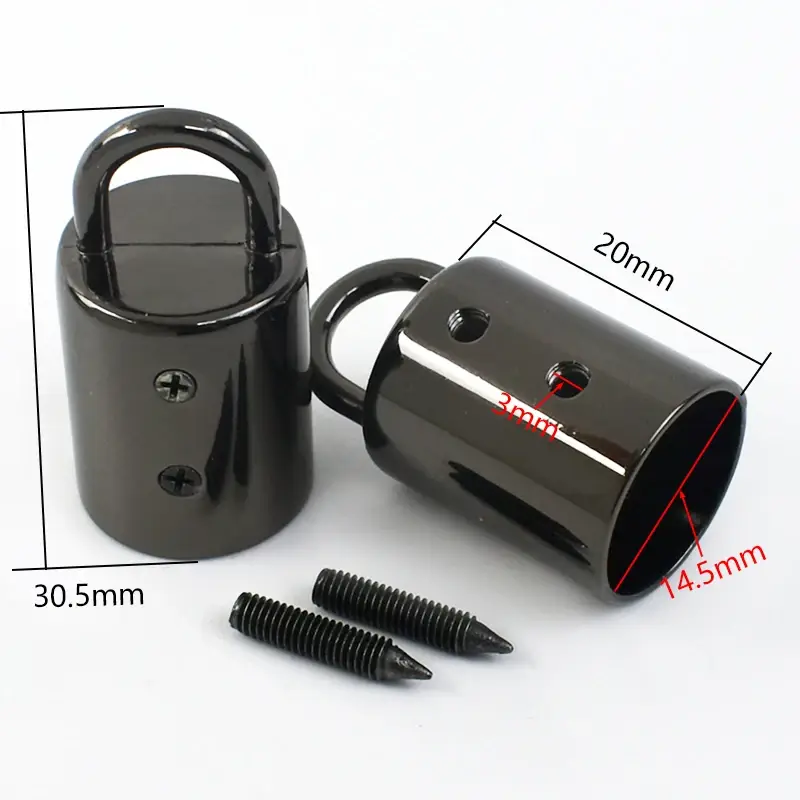 5/10/20Pcs 14mm Bag Metal Buckles Handbag Strap Tassel Cap Clasp Hook Connector Hanger Rope Cord Lock DIY Hardware Accessories - Image 9