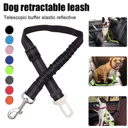 Pet Car Seat Belt Nylon Lead Leash Vehicle  Backseat Safety Belt Adjustable Dogs Harness Collar Outdoor Walking Pet Accessories