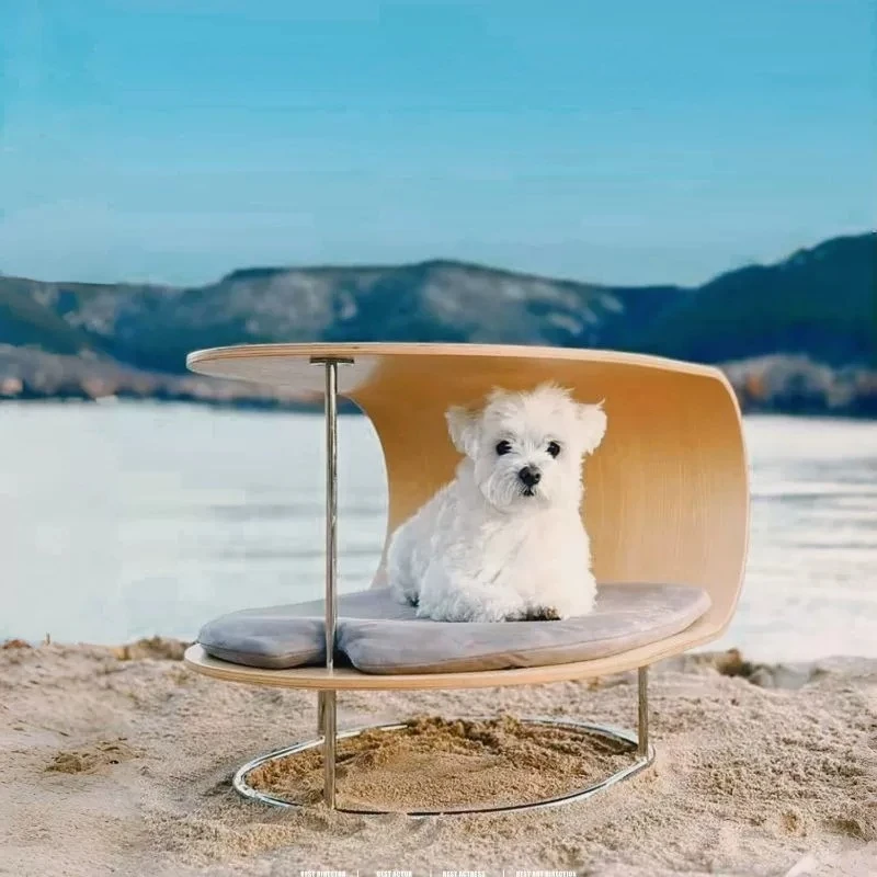 Multifunctional cat nest creative human pet sharing mobile edge few anti-cat scratch removable pet nest coffee table