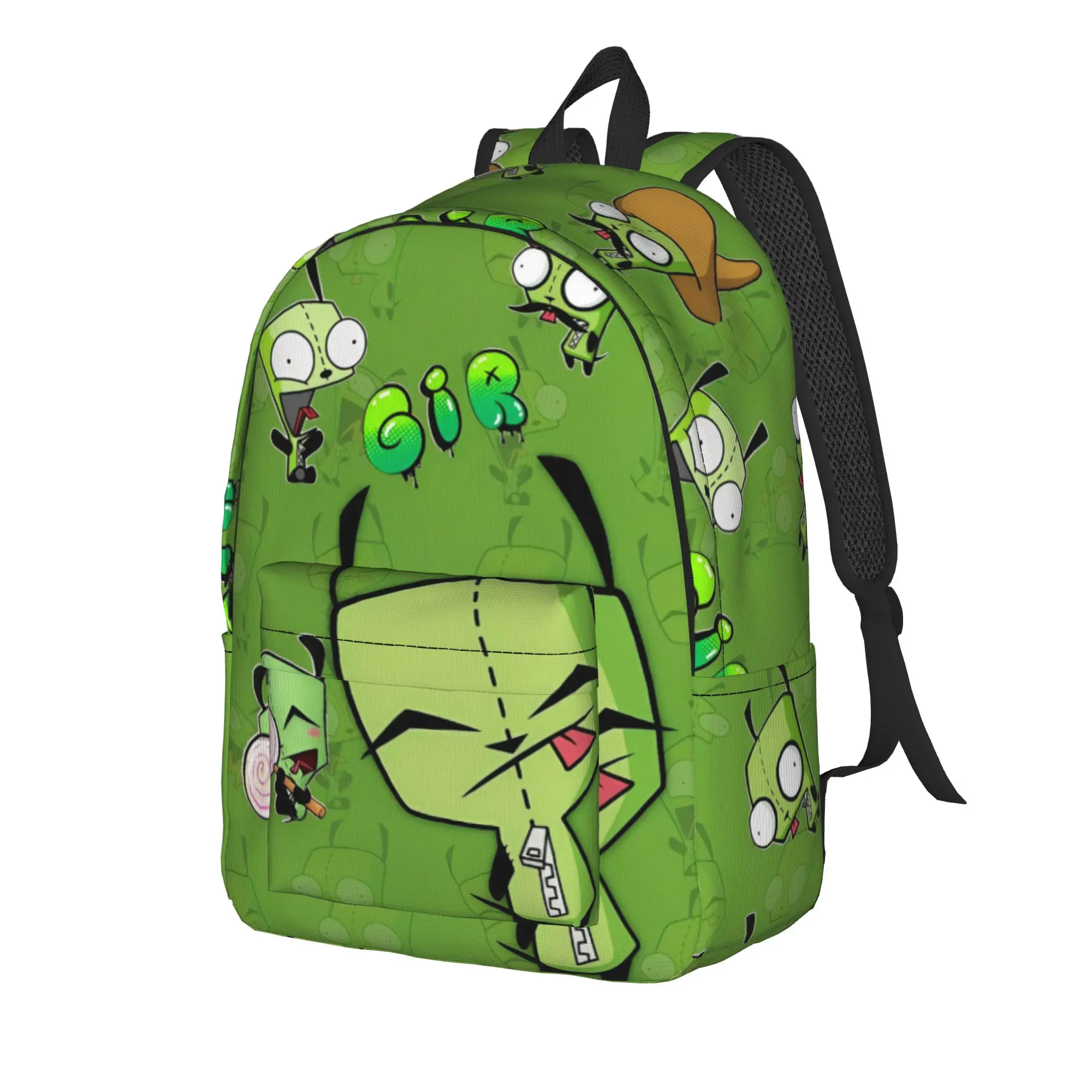 Invaders Zims Backpack for Men Women Casual Student Hiking Travel Daypack Laptop Canvas Bags Outdoor