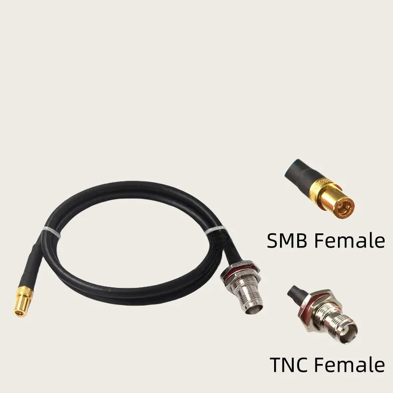 RG58 Cable TNC Male plug & Female jack to SMB Female jack Connector RF Coaxial Pigtail Jumper cables