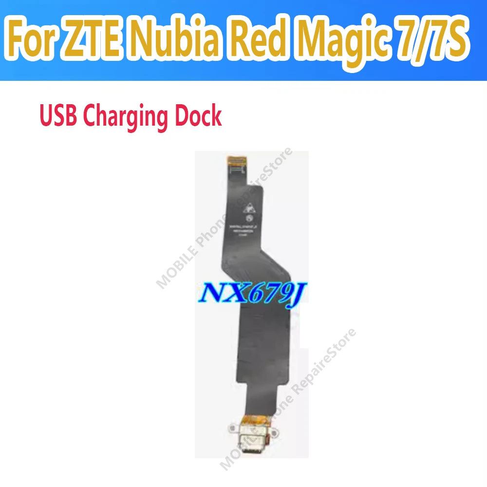 USB Charging Port Board Flex Cable For ZTE Nubia Red Magic 7 Pro 8 Pro 7S Charging Connector Repair Parts