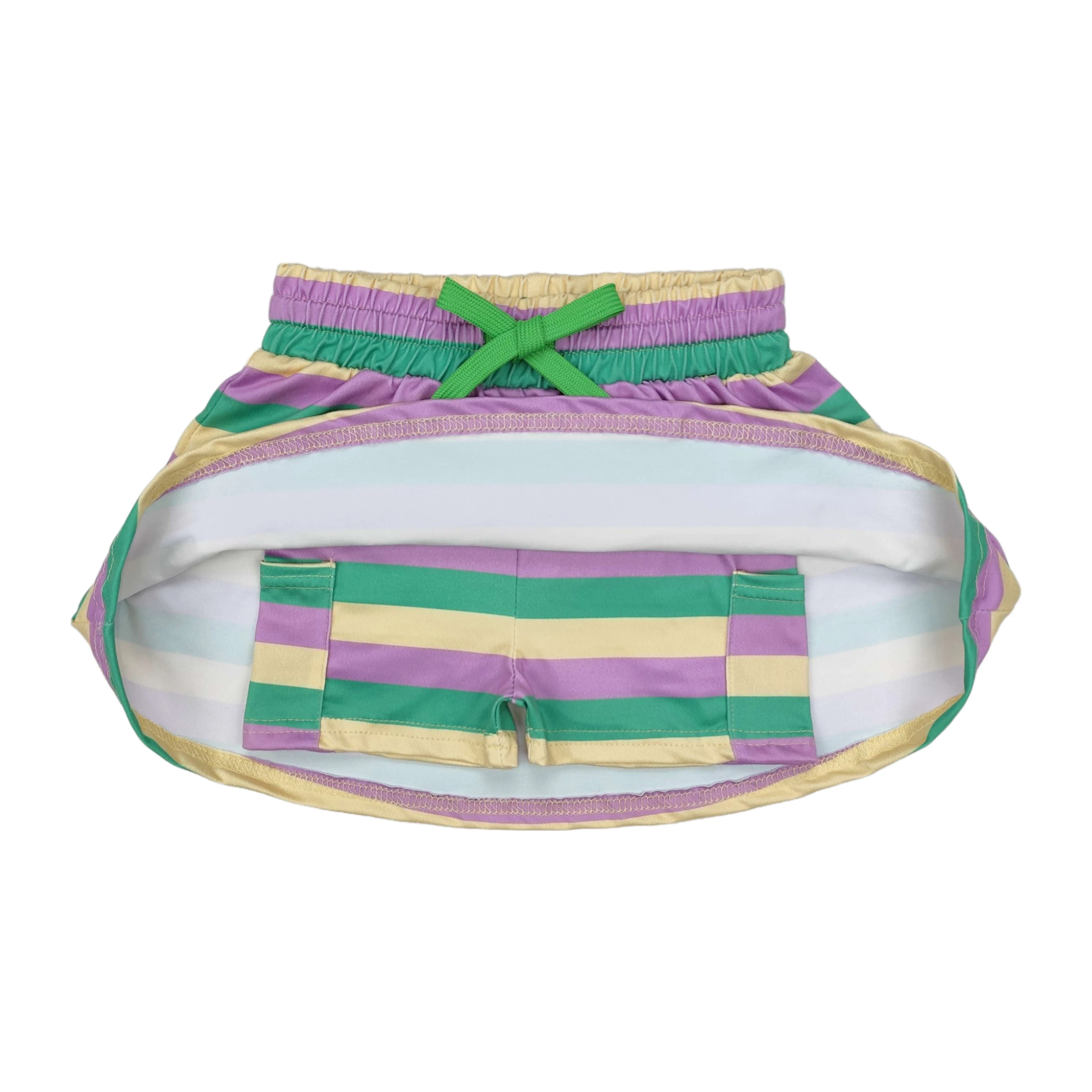

Wholesale Designer Baby Girl Mardi Gras Clothes Stripes Pocket Shorts Skirt Kids Children Toddler Boutique Clothing