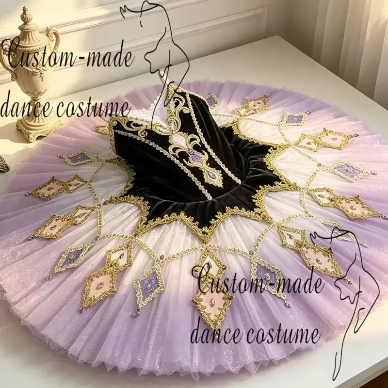 Ballet Dress Performance Dress Million Clown Purple Ballet Dress Customized Performance Dress