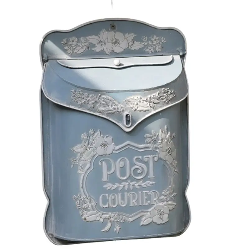 ABKS-Wall Mounted Storage Box Home Suggestion Box Outdoor Garden Wall Decoration European Retro Mailbox Mailbox Decor Box