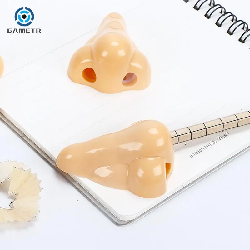 Creative Nose Pencil Sharpeners Funny Pencil Cutting Tools School Supplies Student Stationery Classroom Teacher Rewards Gift