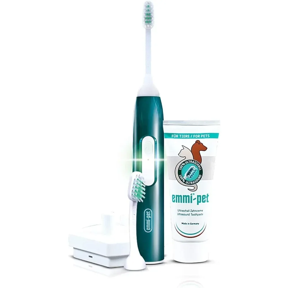 

Oral & Skin Care Electric Toothbrush Set for Pets. Patented 100% Ultrasonic No Brushing Technology Deep-Cleans