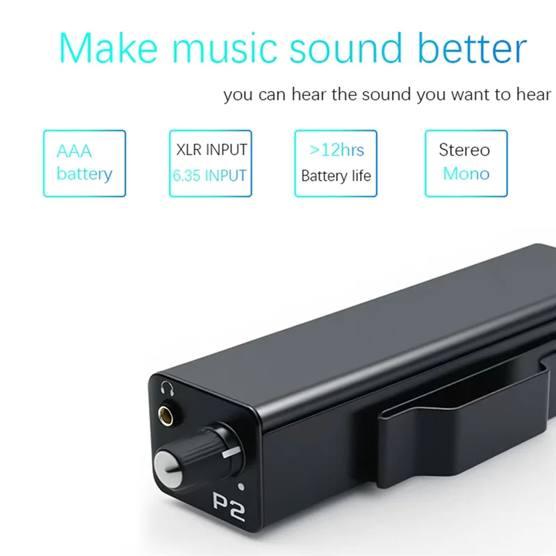 A99E-P2 مضخم سماعة الرأس للطبول والمغنيين المباشرين - دائرة ضوضاء منخفضة للغاية، ستيريو جاهز للطرق/مفتاح فوري أحادي #4
