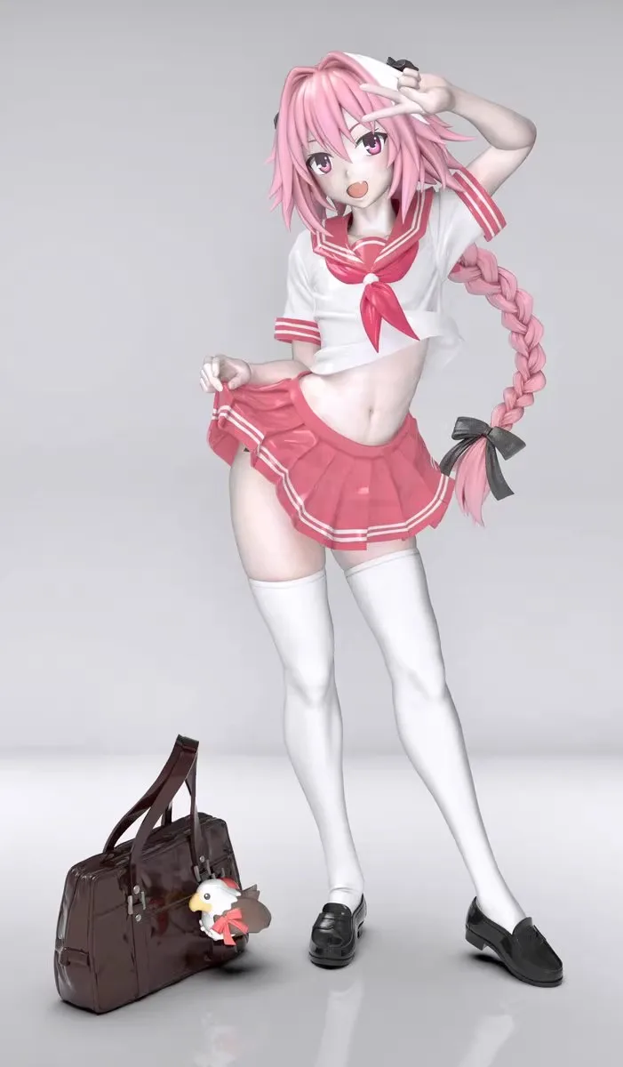 

1/6 Anime Fate/Grand Order Astolfo Fate/Apocrypha Kit kawaii Resin GK DIY White Assembly GK Model Statue Toys doll Collection