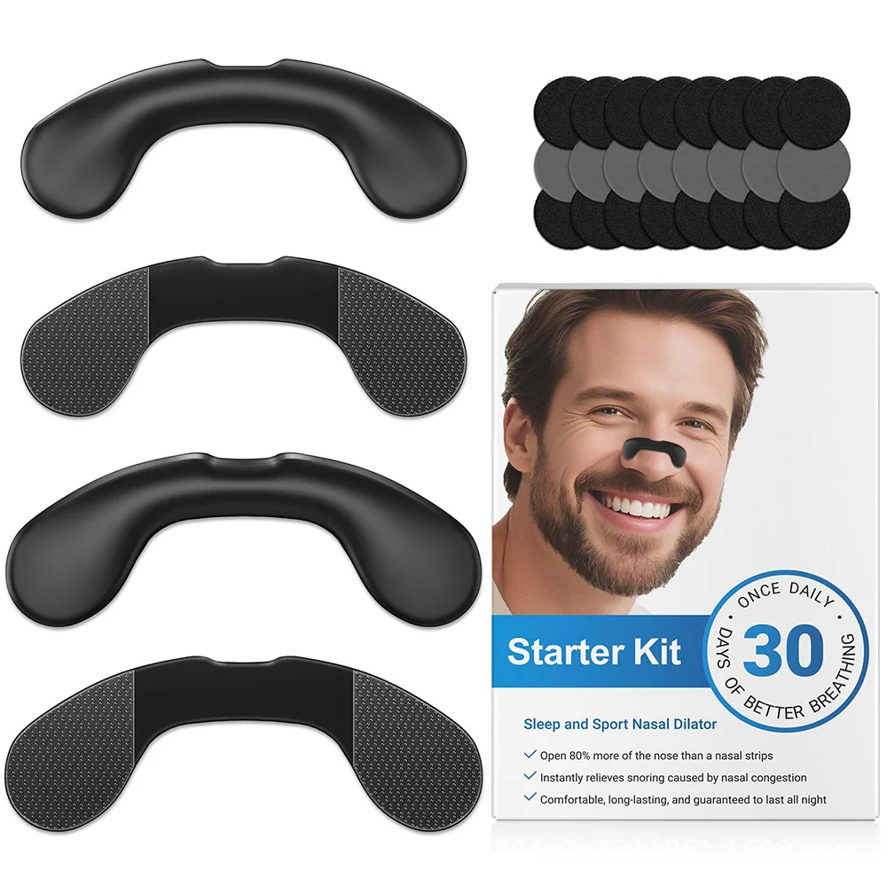 Nasendilatator Sport Schlaf Nasenatmungs-Dilatoren Starter-Set Nasenatmungsstreifen zur Reduzierung von Schnarchen und Erhöhung der Luftzufuhr – Detail 1