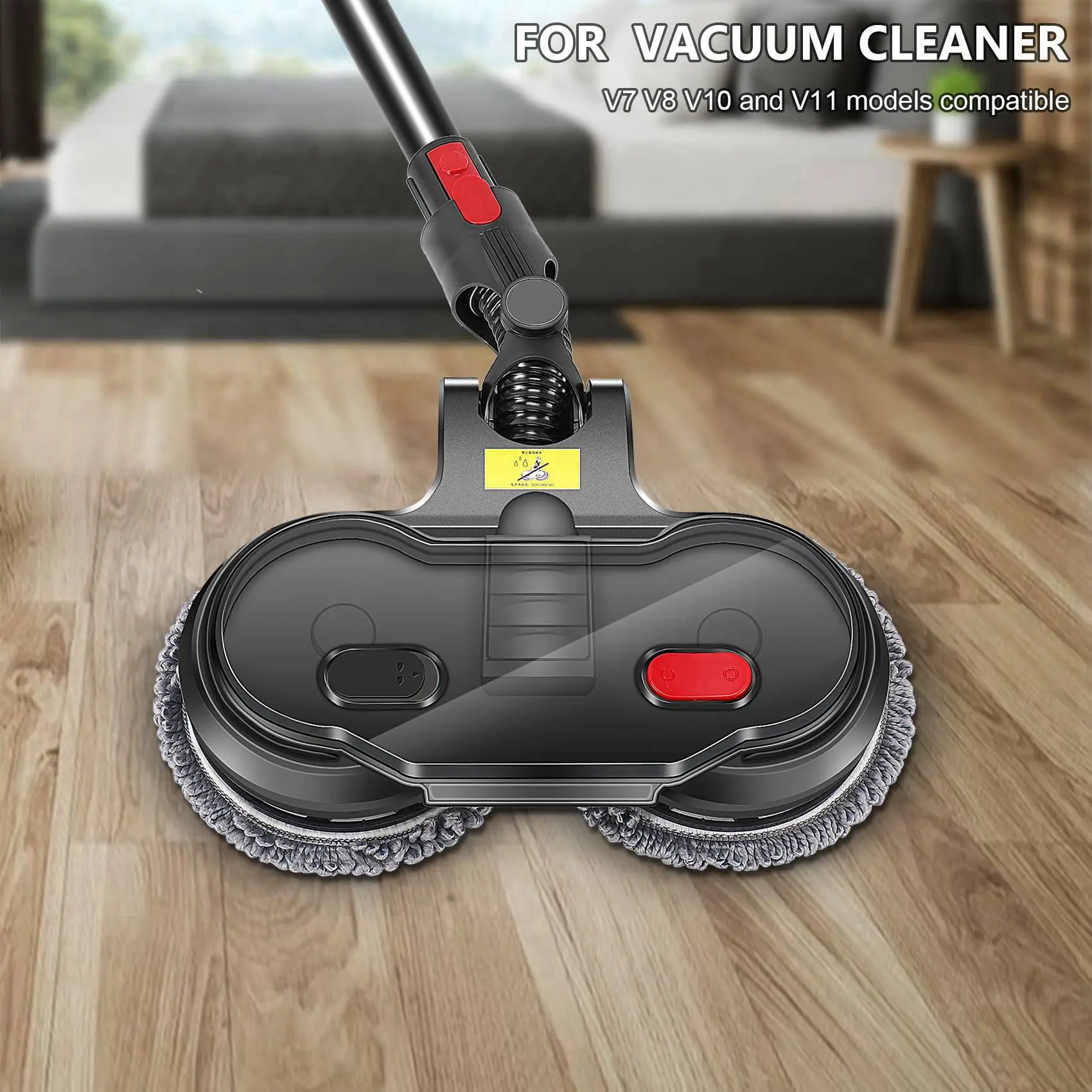 Elektrischer Reinigungs moppkopf für Dyson v7 v8 v10 v11 Akku-Staubsauger Nass-und Trockenmopp-Reinigungs kopf mit Wassertank