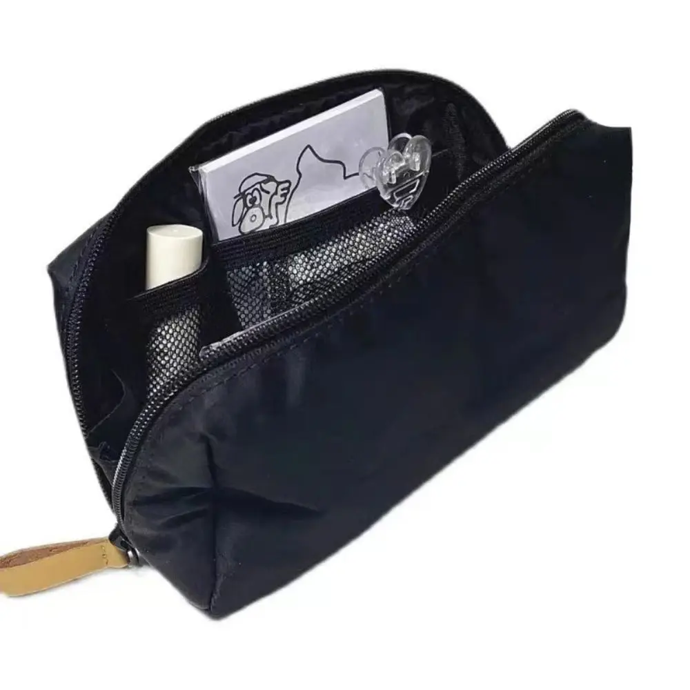 حقيبة أقلام قماش عالية الجودة سعة كبيرة حقيبة أدوات مكتبية سوداء العودة إلى المدرسة هدية منظم قرطاسية الطالب