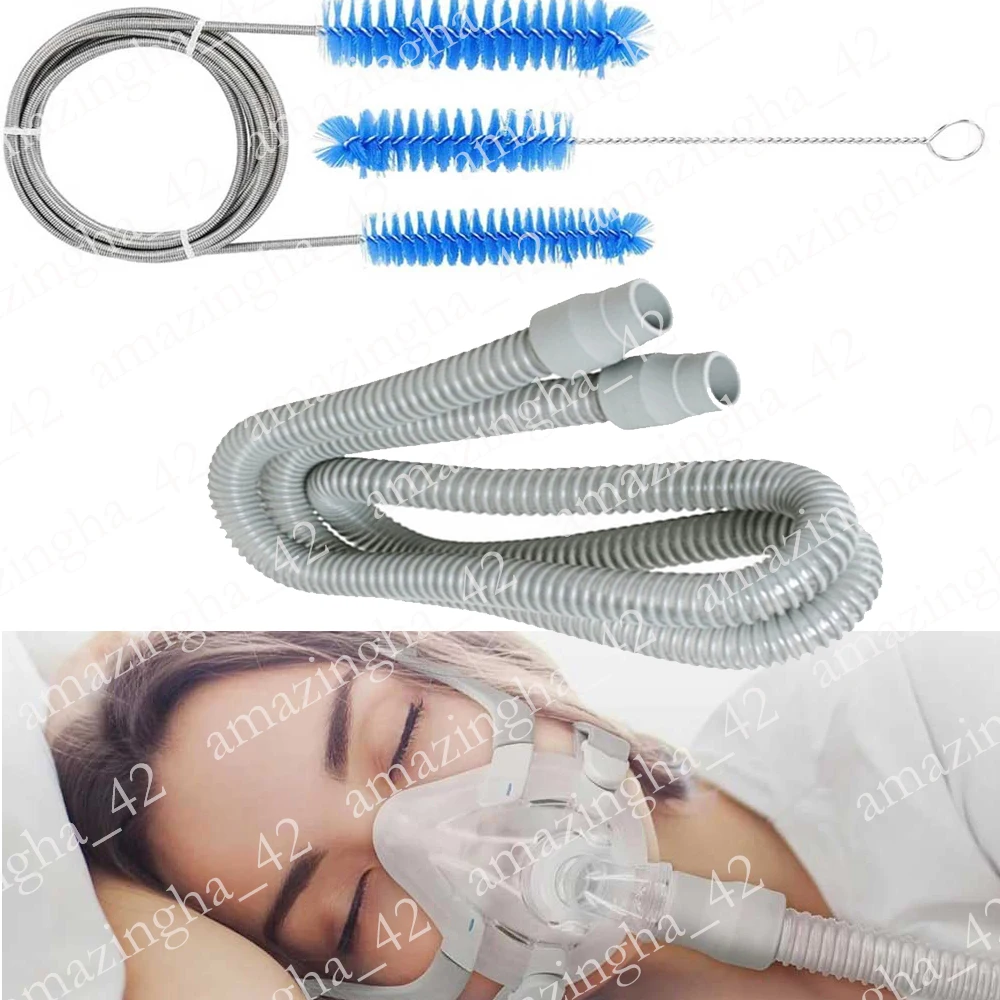 

CPAP Hose CPAP Tubing Pipe Anti Snoring Apnea Respitor Ventilator 1.9MM Tubing Hose + Hose Cleaning Brush Kit