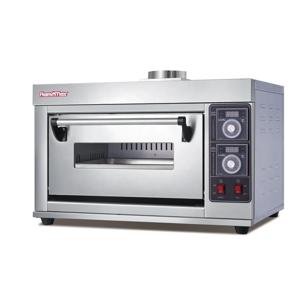 

Single Deck Commercial Cupcakes Bread Pizza Bakery Equipment Countertop Gas Convection Oven for Baking