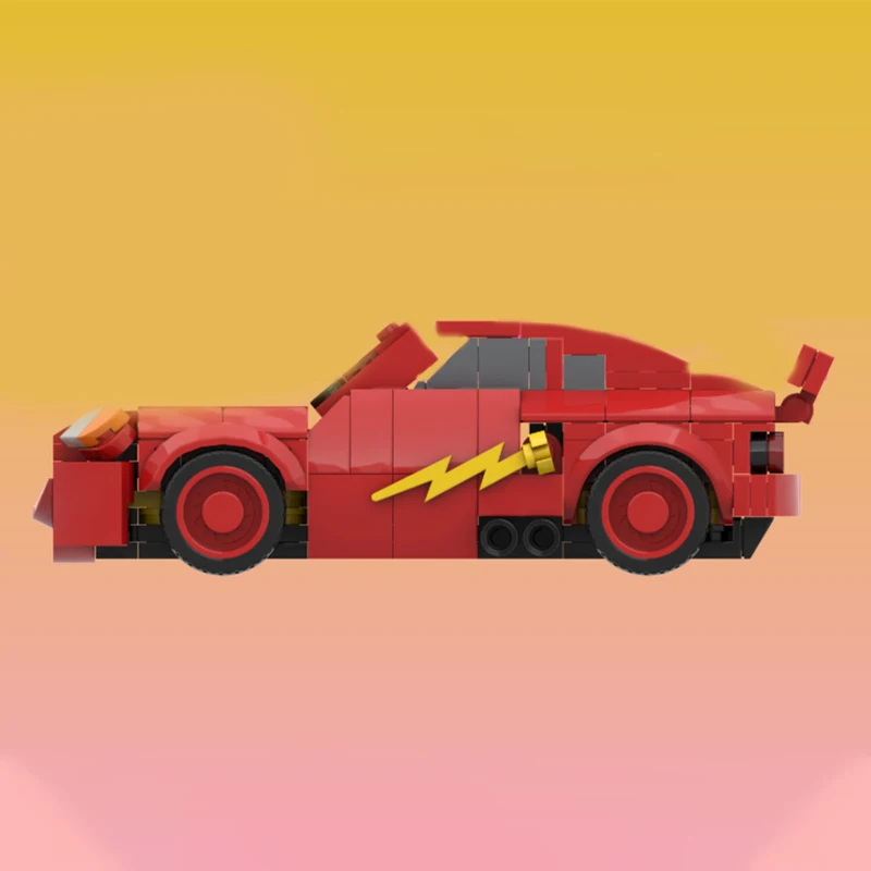 313pcs Moc Anime Movies Cars Lightninged McQueen Speed Champions Model Building Blocks Creative Assembly Bricks Toy Kids Gift