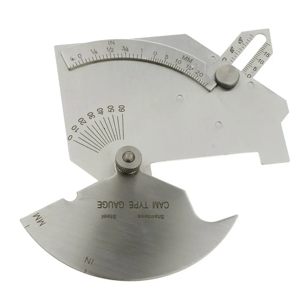 Bridge Cam Type Gauge Stainless Steel Precision Welding Inspection Ruler Metric Imperial Reading for Construction Sites