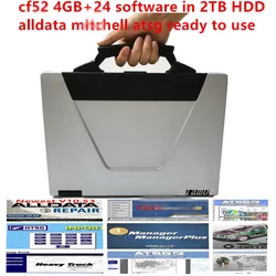 2024 cf52 alldata All data auto repair Alldata m..chell ATSG 24 in 2TB HDD install well computer For Panasonic cf52 laptop 4GB