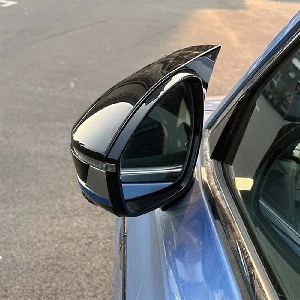 Car Upgrade Door Mirror Cover For Chery Arrizo 8 2021 2022 2023 2024 Rearview Accessories Carbon Fiber Glossy Black Decoration