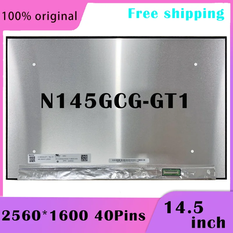 14.5inch 2.5K Laptop LCD Screen N145GCG-GT1 100% sRGB IPS 2560*1600 EDP 40Pins Matrix Display Panel Fit LP145WQ1-SPB1