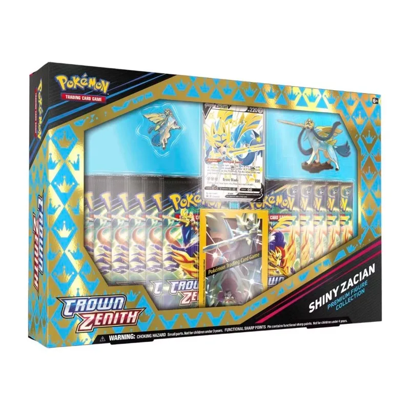 American Version  Original Box Genuine Pokemon PTCG English SS12.5 Zacian Zamazenta Badge Collection Gift Box