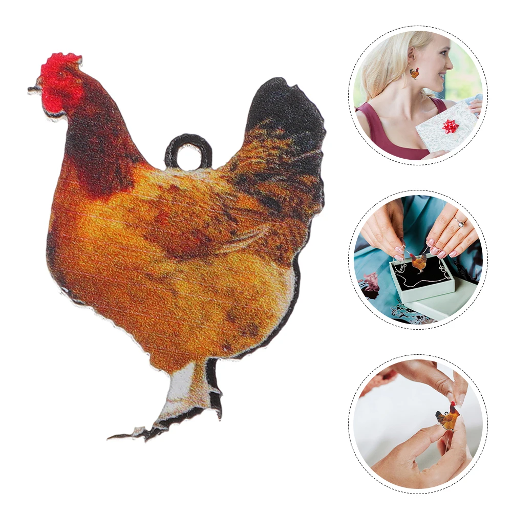 

20 Pcs Simulation Animal Pendant Bulk Charms for Jewelry Making Jewellery Acrylic The Animals Pendants ing