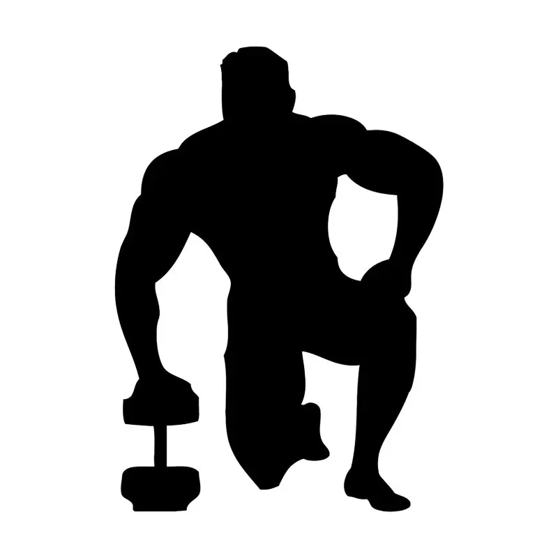 

Car Stickers Bodybuilding Window Decoration Animal Decals Car Stickers Accessories Decals Waterproof Black/white,17cm*12cm