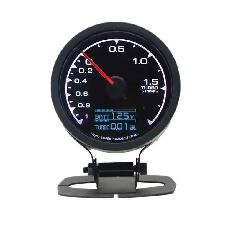 

A82M-Greddi LCD Digital Display Car Gauge Turbo Meter 62Mm Car Gauge Turbo Meter Universal Fitment Turbo Meter
