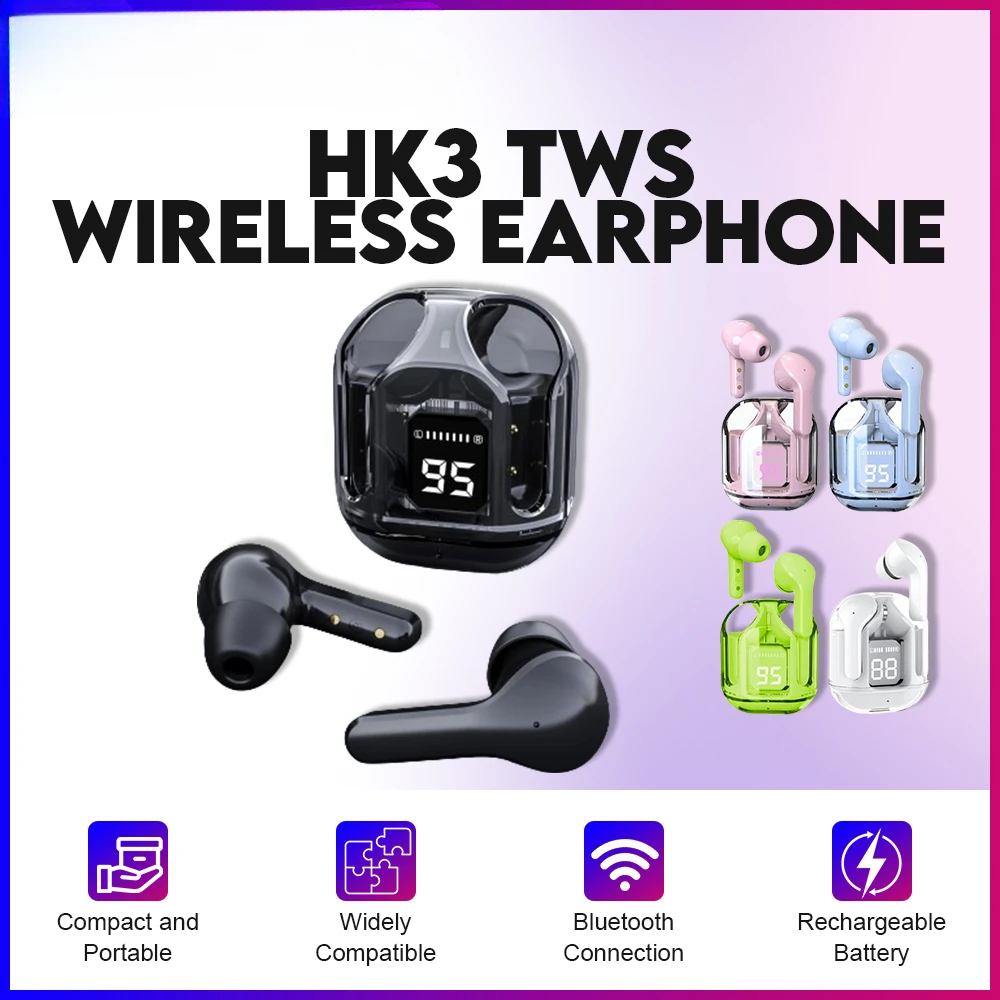 NEW Air 31 Wireless BT5.3 Headset T2 TWS Headphones ENC Headphones LED Power Digital Display Stereo Sound Earphones for Sports