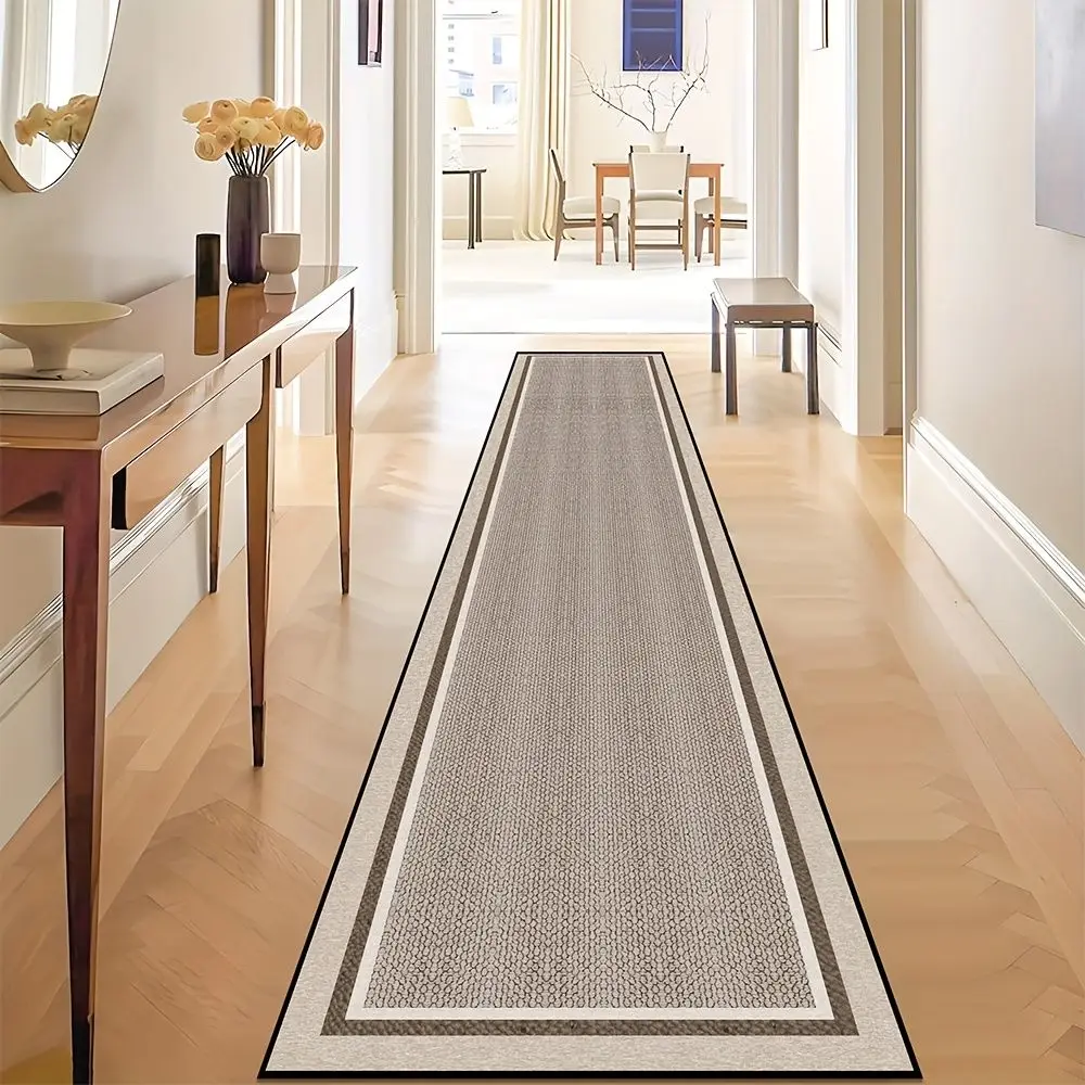 Long Oversized Runner Rug for Hallway and Entryway, Extra Large Rectangular Floor Mat for Living Room and Outdoor Dining, Kitchen, Doorway and Bathroom, Non-Slip PVC Bottom, Decorative Printed Pattern