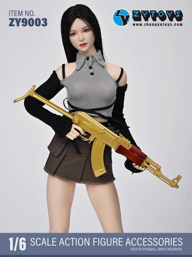 ZYTOYS ZY9001-03 1/6 مقياس الجندي اكسسوارات AK47 سلسلة اللون طبعة محدودة سلاح نموذج حوالي 160 مللي متر عمل الشكل نماذج
