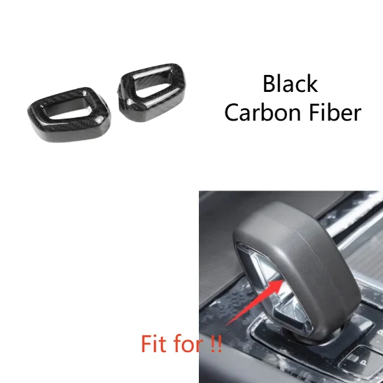 

For Car Interior Styling Car Center Console Cover Automatic Transmission Knob Cap Carbon Fiber Gear Shift Cover Carbon Fiber