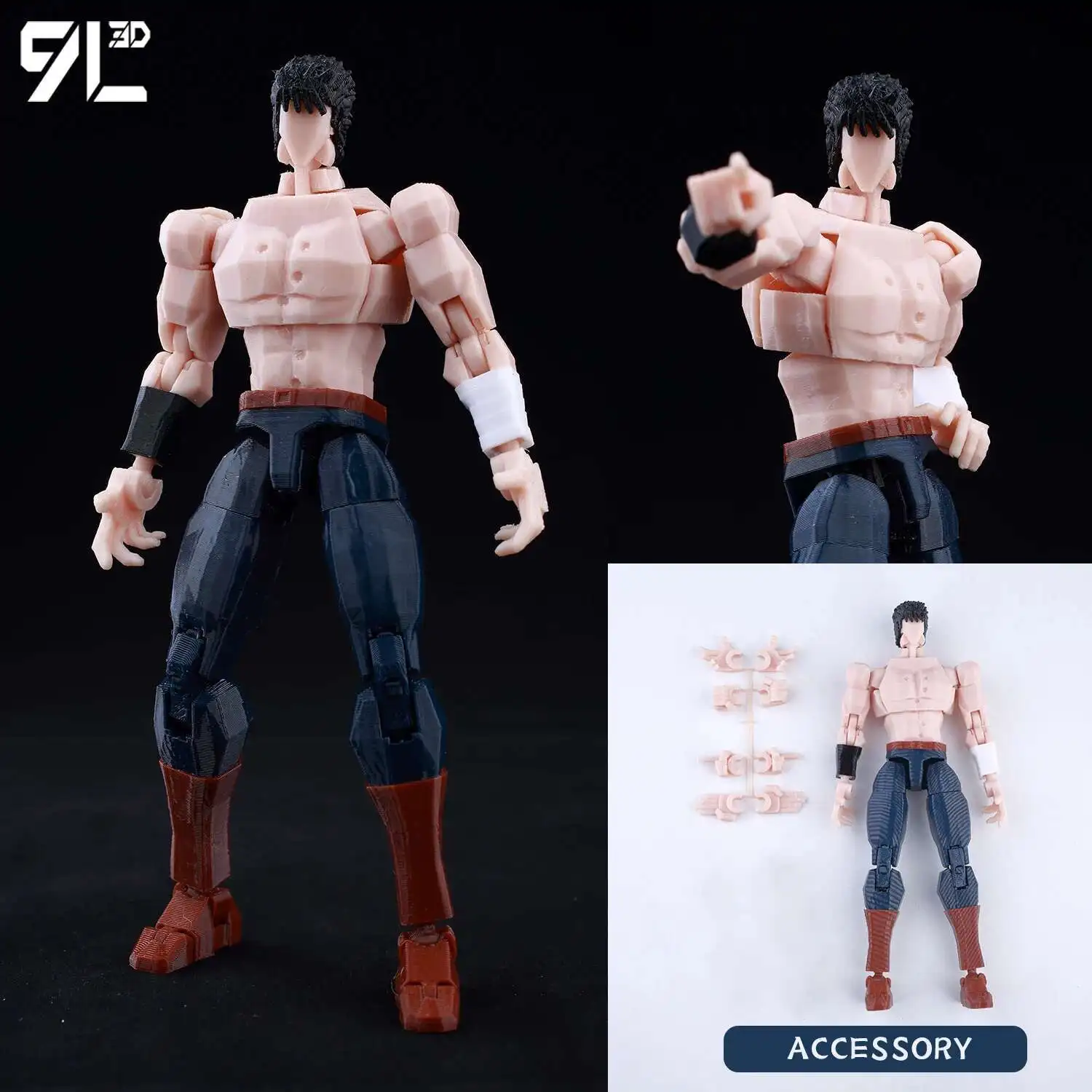 9L3D Gedrukt Anime Karakters Lucky 13 Zoro Dummy Actiefiguren Monkey D.Luffy Multi-Jointed Beweegbare Shapeshift Mannequin Speelgoed