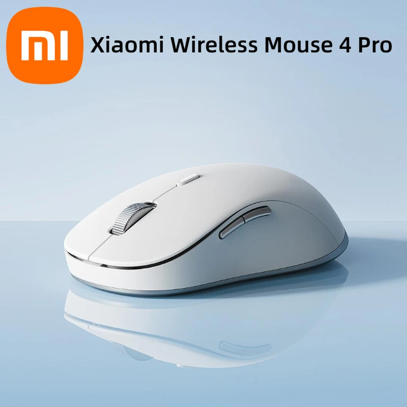 Xiaomi Wireless Mouse 4 Pro Wireless Bluetooth Mouse No Mouse Pad Needed Electromagnetic Scroll Wheel Silent For Office Laptop